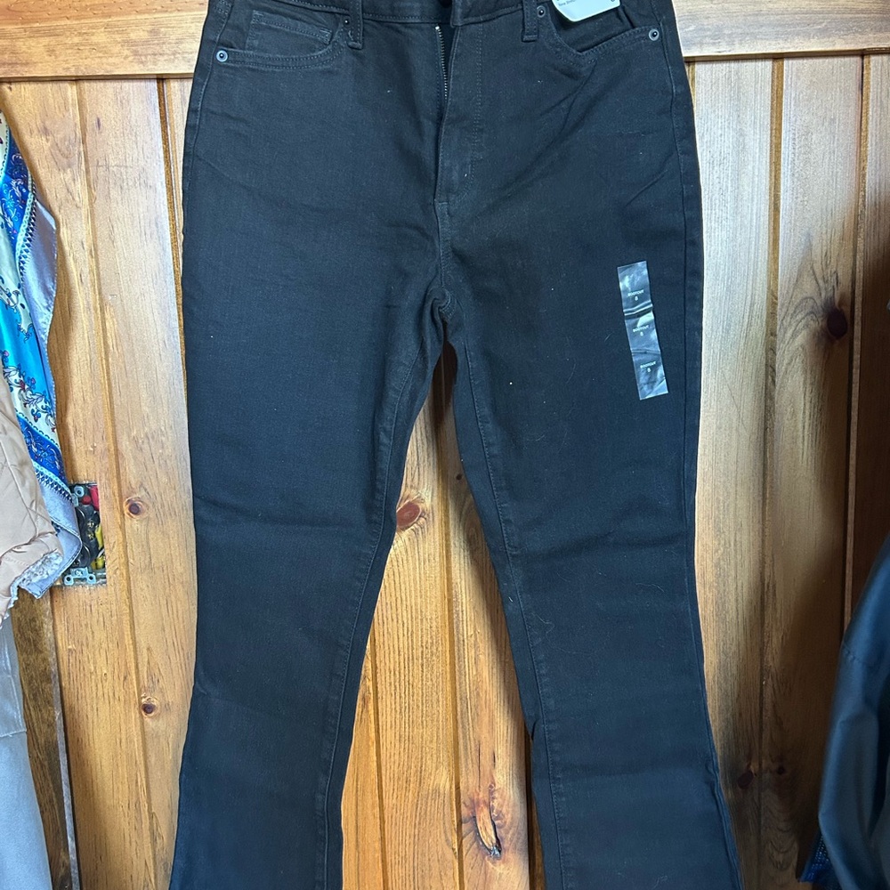 Sonoma Women's Straight Leg Black Jeans